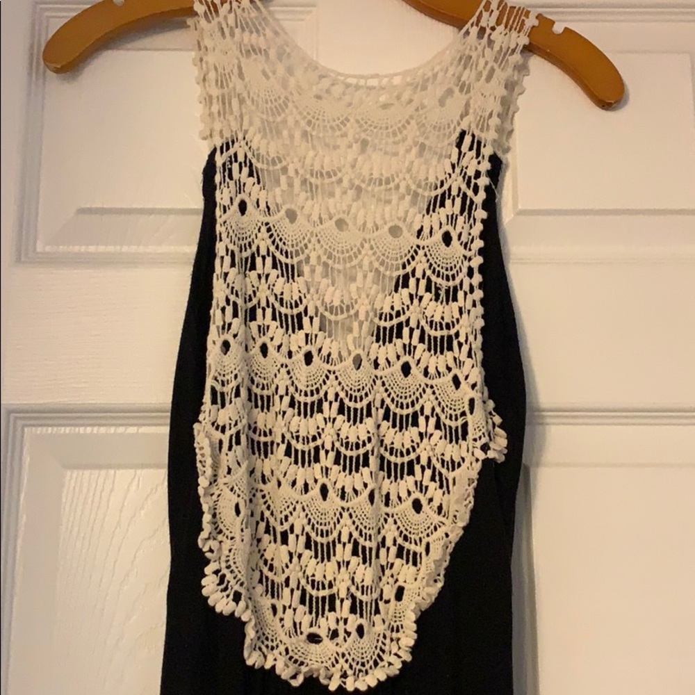 Black Maxi Dress with Lace back